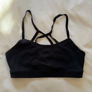 Reebok Black Strappy Sports Bra